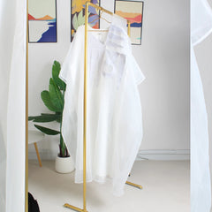 Elegant African White Abaya Dress with Embroidery | Plus Size Women's Party & Church Attire