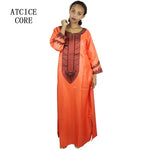 Buy African Dresses For Woman Soft Material Embroidery Design Long Dress Without Scarf for only $14.23 at Flexi Africa!