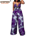 African 2 Piece Set for Women Dashiki Strapless Short Top+full Length Print Pants Ankara Clothing Attire AFRIPRIDE A1826005 - Free Delivery Worldwide only at Flexi Africa