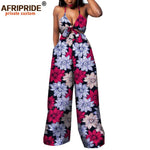 African 2 Piece Set for Women Dashiki Strapless Short Top+full Length Print Pants Ankara Clothing Attire AFRIPRIDE A1826005 - Free Delivery Worldwide only at Flexi Africa