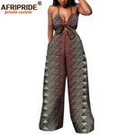African 2 Piece Set for Women Dashiki Strapless Short Top+full Length Print Pants Ankara Clothing Attire AFRIPRIDE A1826005 - Free Delivery Worldwide only at Flexi Africa