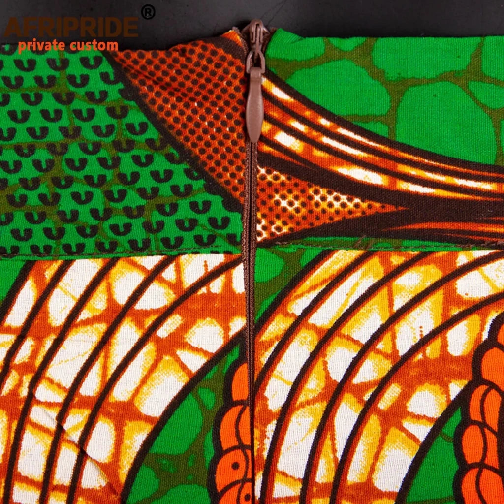 African 2 Piece Set for Women Dashiki Strapless Short Top+full Length Print Pants Ankara Clothing Attire AFRIPRIDE A1826005 - Free Delivery Worldwide only at Flexi Africa