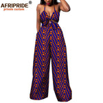 African 2 Piece Set for Women Dashiki Strapless Short Top+full Length Print Pants Ankara Clothing Attire AFRIPRIDE A1826005 - Free Delivery Worldwide only at Flexi Africa