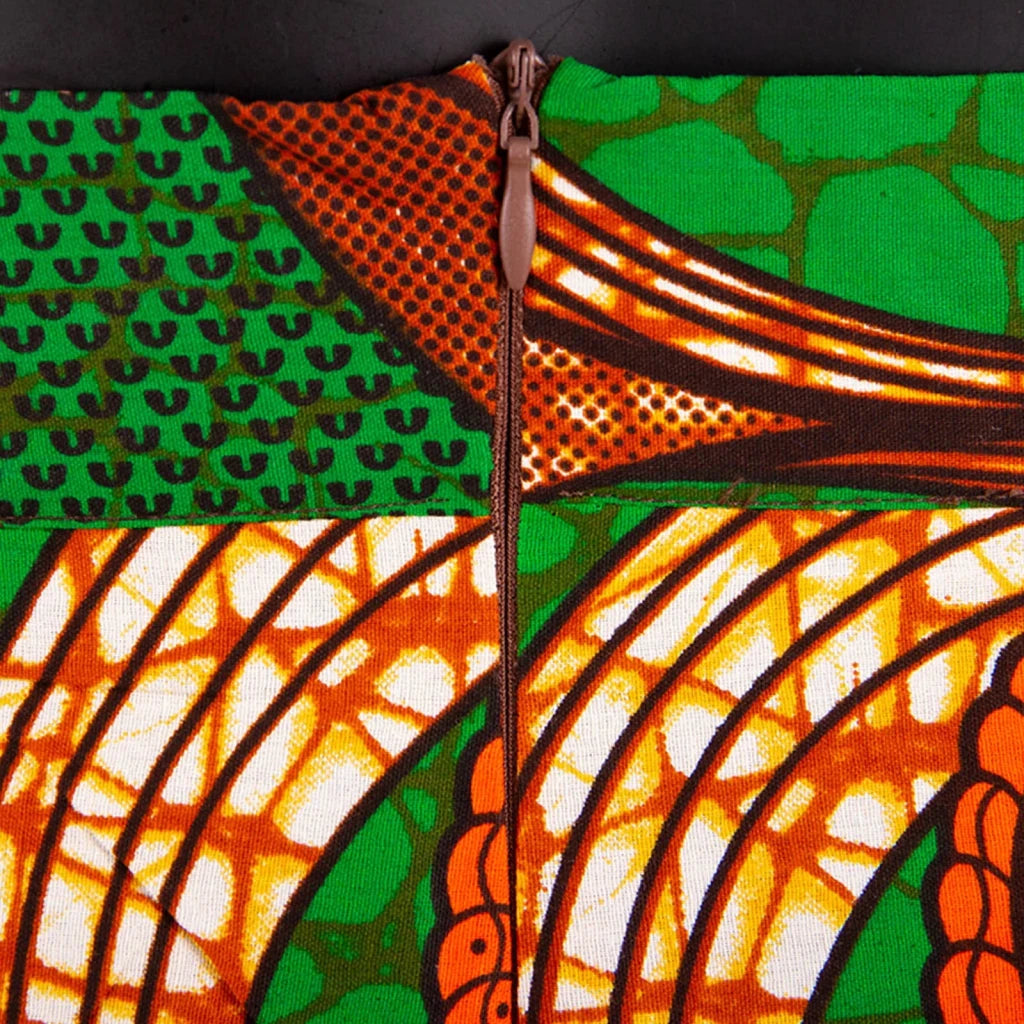 African 2 Piece Set for Women Dashiki Strapless Short Top+full Length Print Pants Ankara Clothing Attire AFRIPRIDE A1826005 - Free Delivery Worldwide only at Flexi Africa