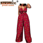 African 2 Piece Set for Women Dashiki Strapless Short Top+full Length Print Pants Ankara Clothing Attire AFRIPRIDE A1826005 - Free Delivery Worldwide only at Flexi Africa