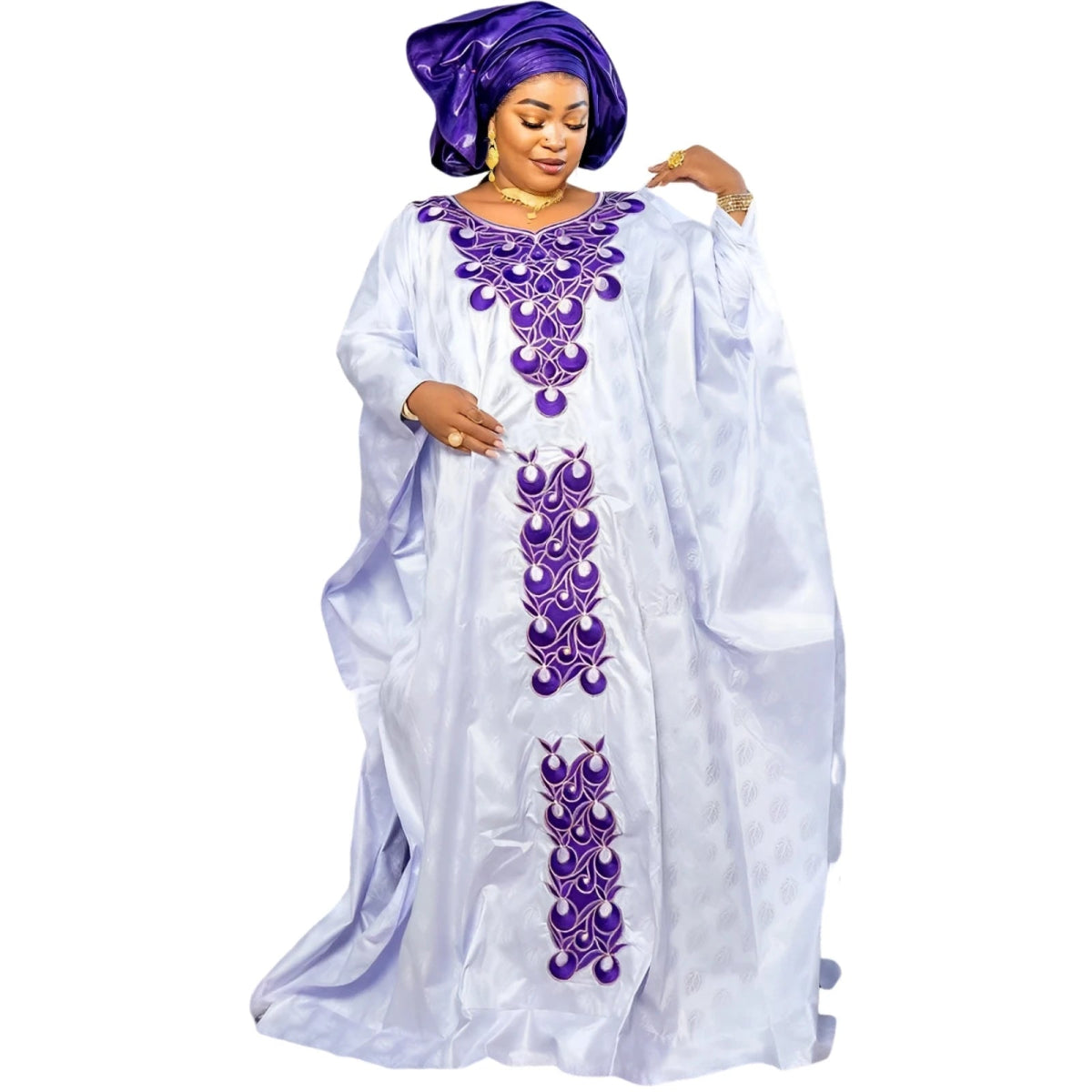 African Abaya Dress for Women Elegance Plus Size Church Blue / XL African Abaya Dress for Women Elegance Plus Size Church Blue / XL