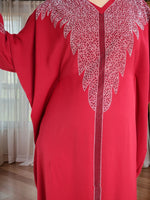 African Ankara Dashiki Kaftan Dress for Women – Rhinestone Wedding & Party Gown - Free Delivery Worldwide only at Flexi Africa