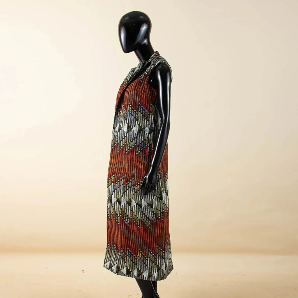 African Ankara Long Vest – Dashiki Cotton Mother Daughter Matching Outfit - Free Delivery Worldwide only at Flexi Africa