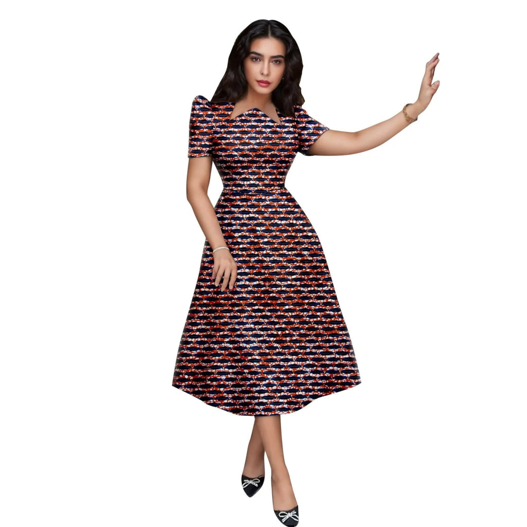 asymmetrical ankara dress CELIA LONG DRESS ANKARA BLACK – Sundress.fr