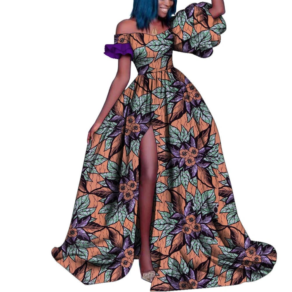 African Ankara Print Maxi Dress - Dashiki Elegant Party Wear 40FS1567 / XL African Ankara Print Maxi Dress - Dashiki Elegant Party Wear 40FS1567 / XL