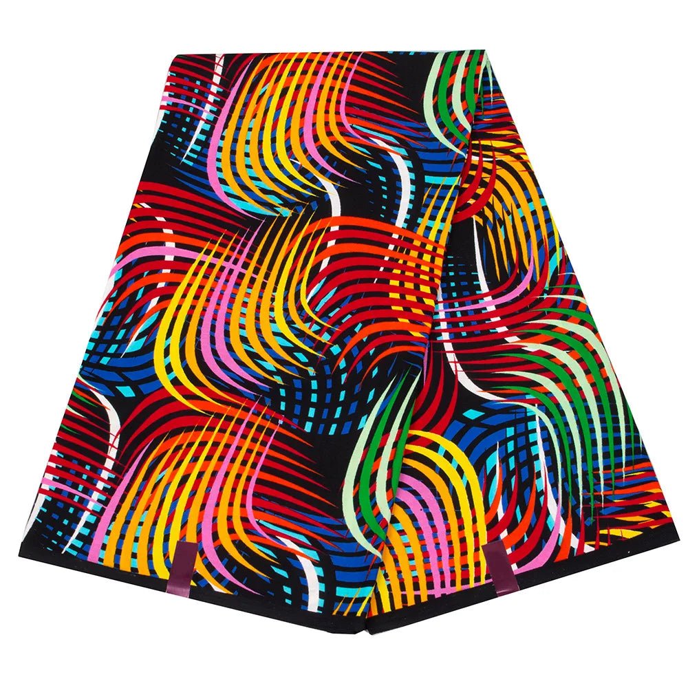African Ankara Prints Wax Fabric Patchwork Retro Style Warp Sewing Woman Dress Craft DIY Africa Material 100% Polyester By Yard - Free Delivery Worldwide only at Flexi Africa