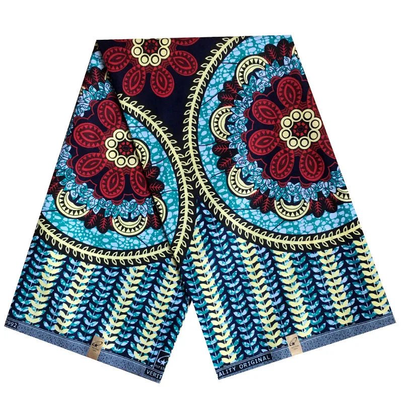 African Ankara Prints Wax Fabric Patchwork Retro Style Warp Sewing Woman Dress Craft DIY Africa Material 100% Polyester By Yard - Free Delivery Worldwide only at Flexi Africa