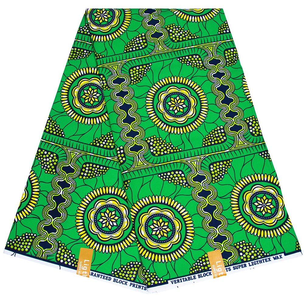 African Ankara Prints Wax Fabric Patchwork Retro Style Warp Sewing Woman Dress Craft DIY Africa Material 100% Polyester By Yard - Free Delivery Worldwide only at Flexi Africa