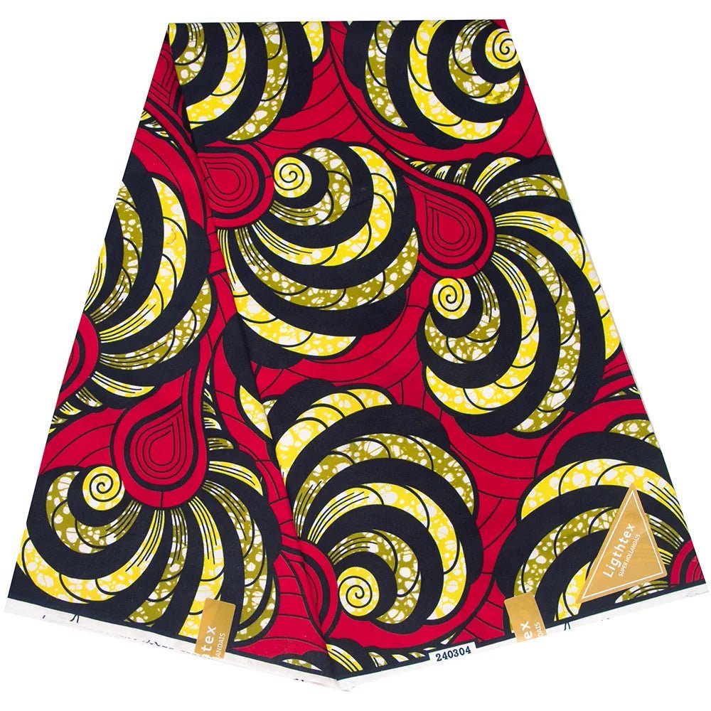 Buy African Ankara Wax Print Fabric – 100% Polyester Block Pattern Material for Sewing for only $4.31 at Flexi Africa!