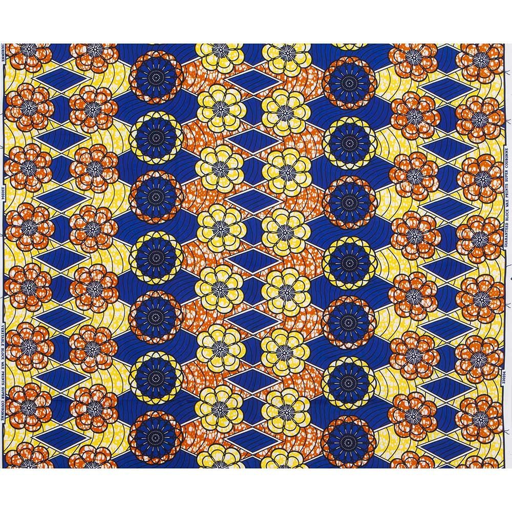 Buy African Ankara Wax Print Fabric – 100% Polyester Block Pattern Material for Sewing for only $4.31 at Flexi Africa!