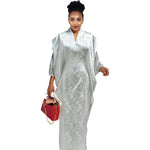 African Attire For Women Abaya Embroidery Plus Size Elegant Party Church Dress - Free Delivery Worldwide only at Flexi Africa