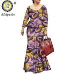 African Bazin Riche Ankara Dashiki Dress for Women – Pure Cotton Wax Batik Print Dress - Free Delivery Worldwide only at Flexi Africa