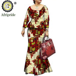 African Bazin Riche Ankara Dashiki Dress for Women – Pure Cotton Wax Batik Print Dress - Free Delivery Worldwide only at Flexi Africa