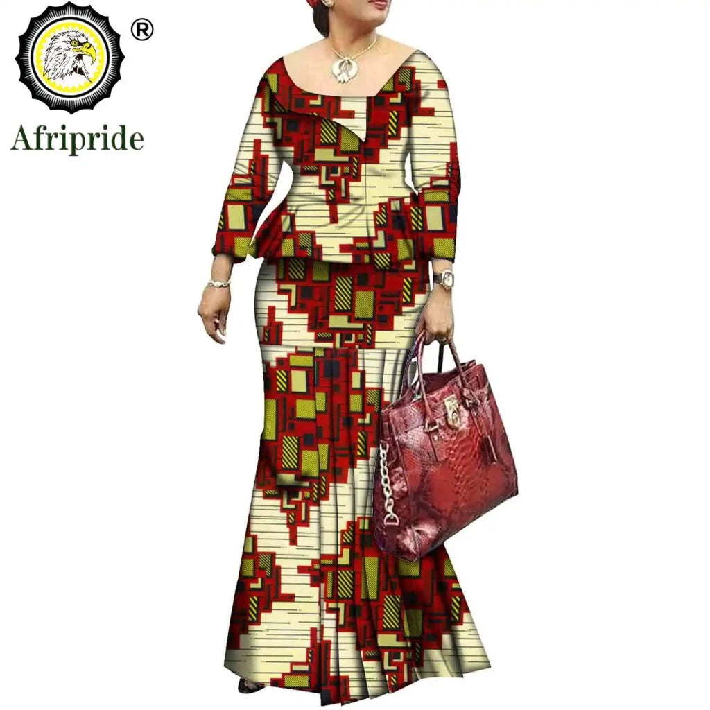 African Bazin Riche Ankara Dashiki Dress for Women – Pure Cotton Wax Batik Print Dress - Free Delivery Worldwide only at Flexi Africa