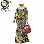 African Bazin Riche Ankara Dashiki Dress for Women – Pure Cotton Wax Batik Print Dress - Free Delivery Worldwide only at Flexi Africa