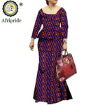 African Bazin Riche Ankara Dashiki Dress for Women – Pure Cotton Wax Batik Print Dress - Free Delivery Worldwide only at Flexi Africa