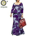 African Bazin Riche Ankara Dashiki Dress for Women – Pure Cotton Wax Batik Print Dress - Free Delivery Worldwide only at Flexi Africa