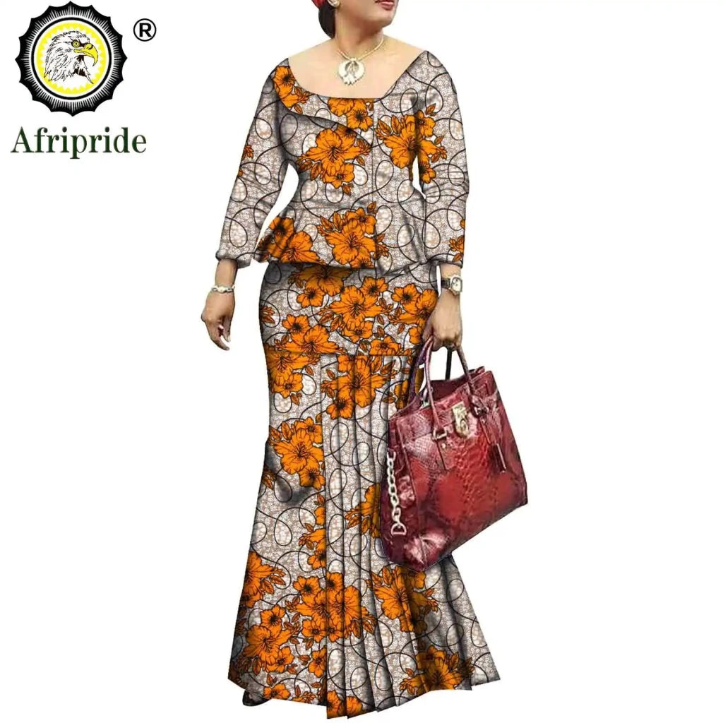 African Bazin Riche Ankara Dashiki Dress for Women – Pure Cotton Wax Batik Print Dress - Free Delivery Worldwide only at Flexi Africa