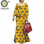 African Bazin Riche Ankara Dashiki Dress for Women – Pure Cotton Wax Batik Print Dress - Free Delivery Worldwide only at Flexi Africa