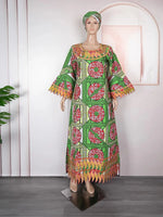 African Bazin Traditional Dress for Women – Premium Embroidered High - Quality Party & Wedding Occasion Gown - Free Delivery Worldwide only at Flexi Africa