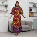 African Bazin Traditional Dress for Women – Premium Embroidered High - Quality Party & Wedding Occasion Gown - Free Delivery Worldwide only at Flexi Africa