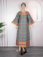 African Bazin Traditional Dress for Women – Premium Embroidered High - Quality Party & Wedding Occasion Gown - Free Delivery Worldwide only at Flexi Africa
