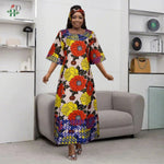 African Bazin Traditional Dress for Women – Premium Embroidered High - Quality Party & Wedding Occasion Gown - Free Delivery Worldwide only at Flexi Africa