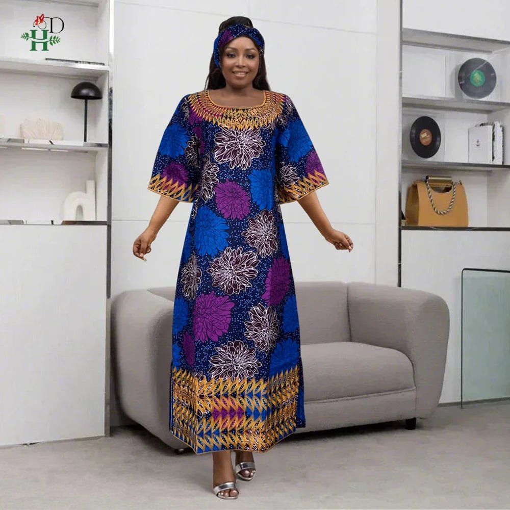 African Bazin Traditional Dress for Women – Occasion Gown – Flexi Africa