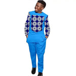 African Boys Ankara Print Top & Pants Set – Dashiki Kids Outfit in Bazin Riche African Style - Free Delivery Worldwide only at Flexi Africa