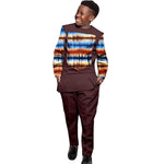 African Boys Ankara Print Top & Pants Set – Dashiki Kids Outfit in Bazin Riche African Style - Free Delivery Worldwide only at Flexi Africa
