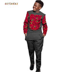 African Boys Ankara Print Top & Pants Set – Dashiki Kids Outfit in Bazin Riche African Style - Free Delivery Worldwide only at Flexi Africa