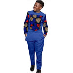 African Boys Ankara Print Top & Pants Set – Dashiki Kids Outfit in Bazin Riche African Style - Free Delivery Worldwide only at Flexi Africa