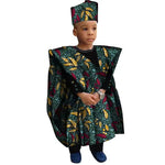African Boys Dashiki Outfit Set – Bazin Riche Print Top & Pants - Free Delivery Worldwide only at Flexi Africa