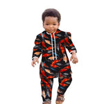 African Boys Dashiki Set – Cotton Ankara Print Top & Pants Kids Outfit (Bazin Riche Style) - Free Delivery Worldwide only at Flexi Africa