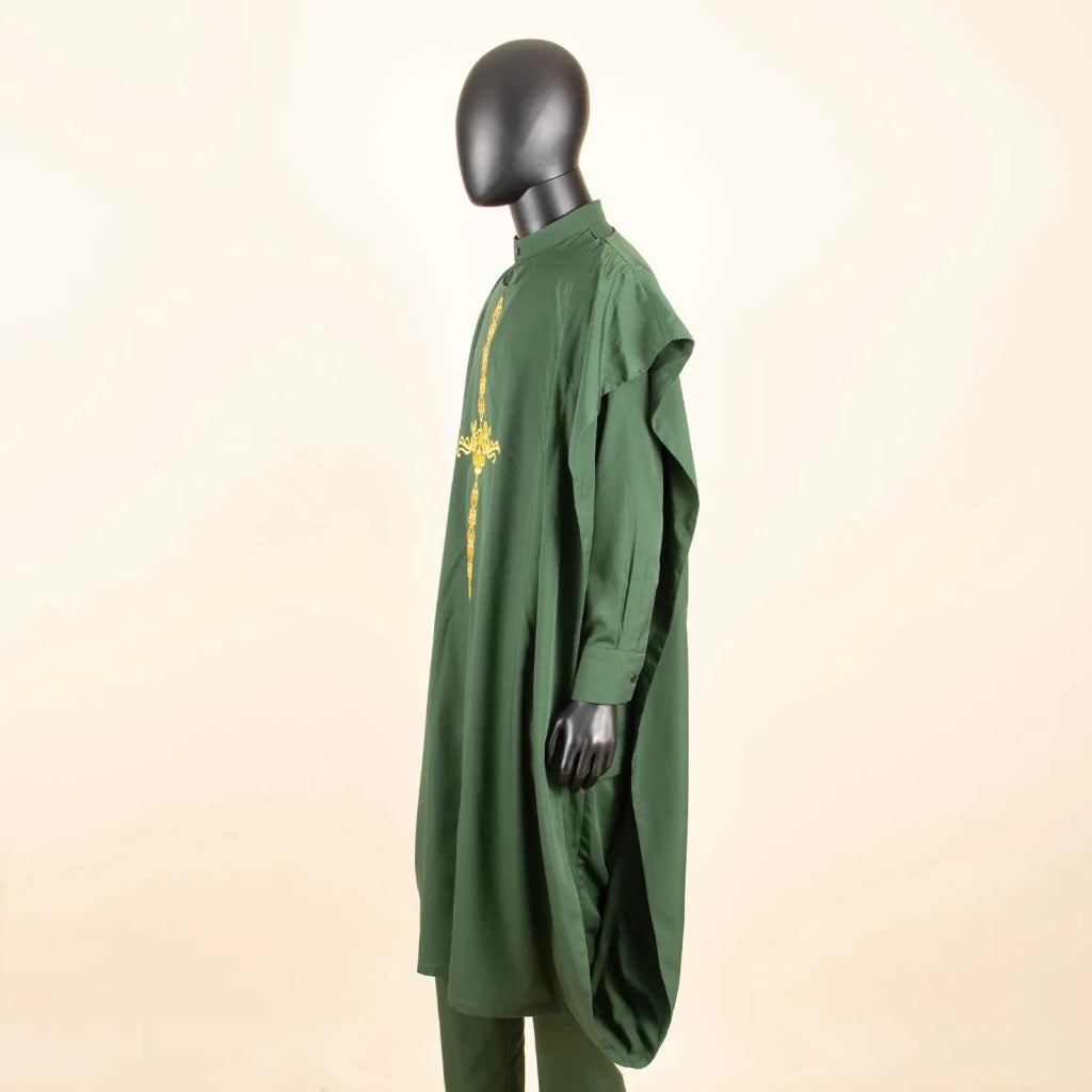 African Clothes for Men Robe Shirts and Pants Set Outfits Attire for Wedding - Free Delivery Worldwide only at Flexi Africa