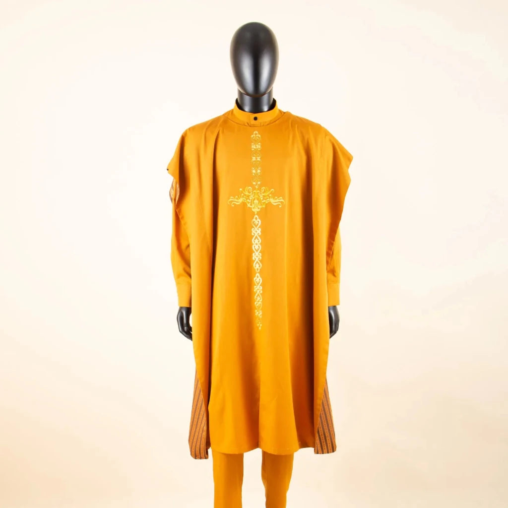 African Clothes for Men Robe Shirts and Pants Set Outfits Attire for Wedding - Free Delivery Worldwide only at Flexi Africa