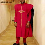 African Clothes for Men Robe Shirts and Pants Set Outfits Attire for Wedding - Free Delivery Worldwide only at Flexi Africa
