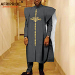 African Clothes for Men Robe Shirts and Pants Set Outfits Attire for Wedding - Free Delivery Worldwide only at Flexi Africa