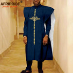 African Clothes for Men Robe Shirts and Pants Set Outfits Attire for Wedding - Free Delivery Worldwide only at Flexi Africa
