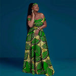 African Clothes for Women Sexy A-line Dress Off Shoulder Sleeveless Prom Gown Floor Length Slim Outfits Party Evening Y2225050 - Free Delivery Worldwide only at Flexi Africa