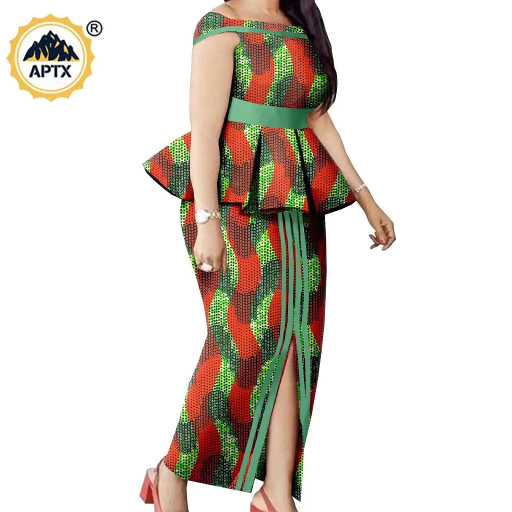 African Couple Matching Dashiki Set – Men’s Shirt & Pants + Women’s Split Dress - Free Delivery Worldwide only at Flexi Africa