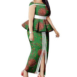 African Couple Matching Dashiki Set – Men’s Shirt & Pants + Women’s Split Dress - Free Delivery Worldwide only at Flexi Africa
