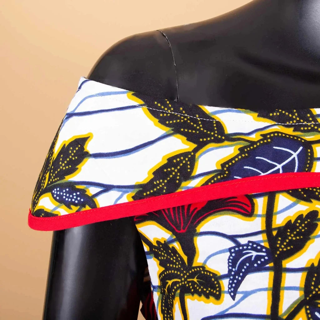 African Couple Matching Dashiki Set – Men’s Shirt & Pants + Women’s Split Dress - Free Delivery Worldwide only at Flexi Africa