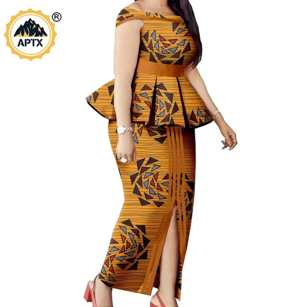 African Couple Matching Dashiki Set – Men’s Shirt & Pants + Women’s Split Dress - Free Delivery Worldwide only at Flexi Africa