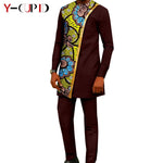 African Couple Matching Dashiki Set – Women’s Dress & Men’s Top & Pants - Free Delivery Worldwide only at Flexi Africa